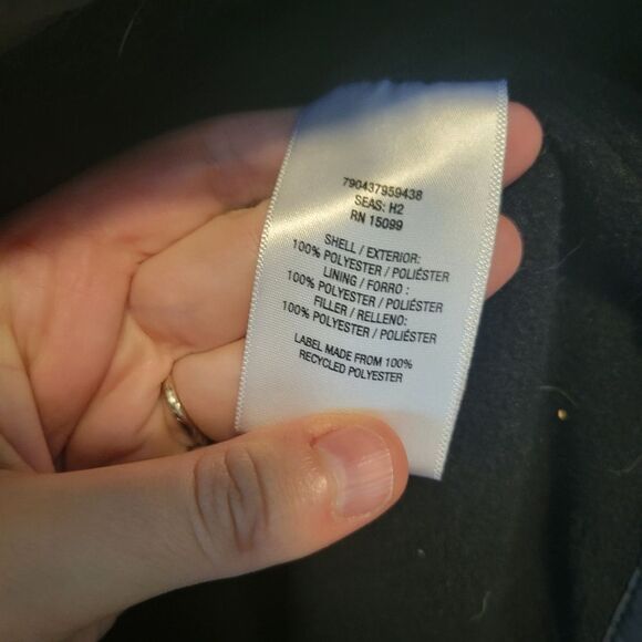 Nordic Track Men's Black Winter Coat Two Layer Zip Size Small - Picture 8 of 8